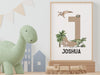 Personalized Dinosaur Wall Art - Name Sign