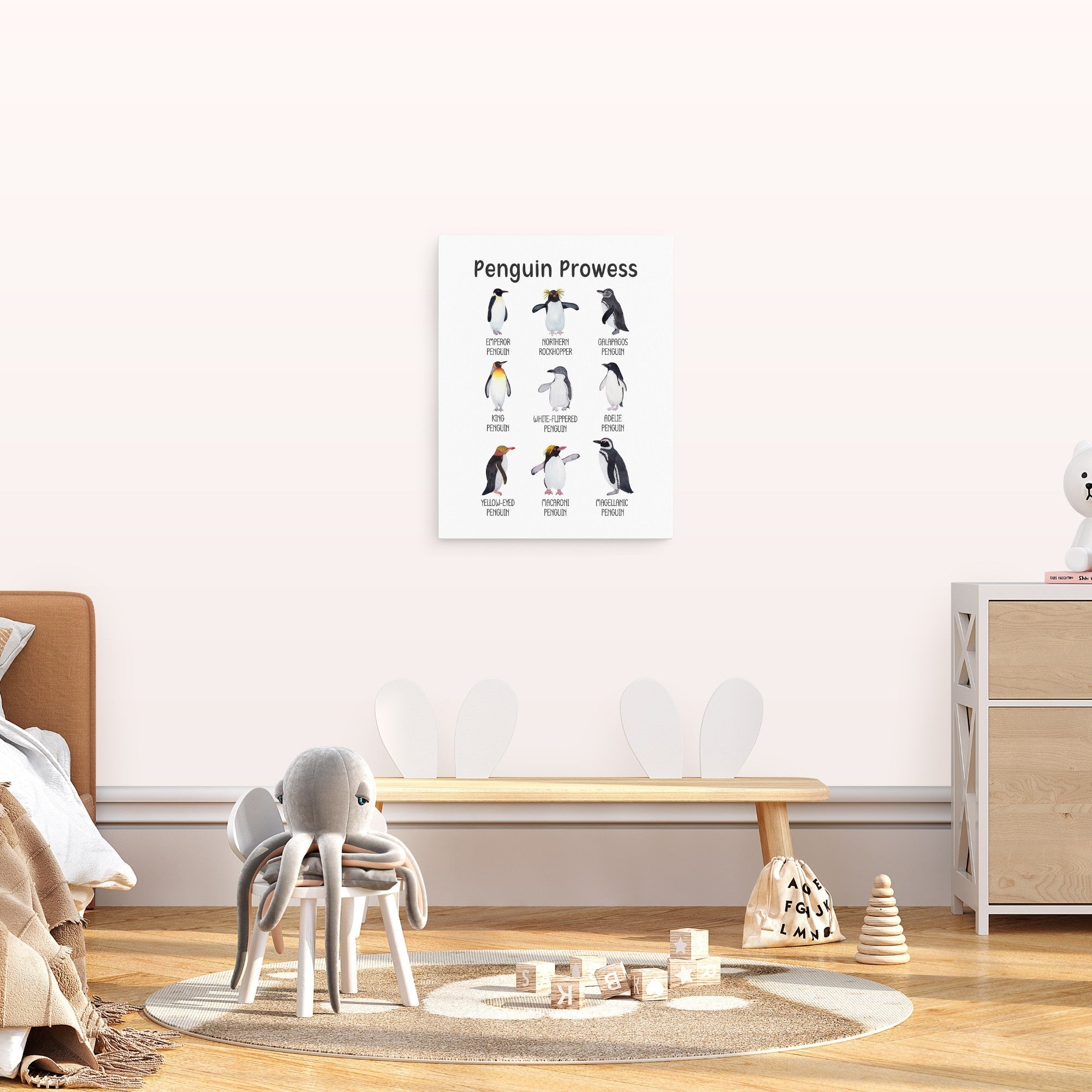 Educational Penguins Wall Art