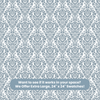 Blue Themed Nursery Wallpaper and Kids Room Wallpaper - Blue and White Damask