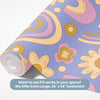 Traditional or Peel and Stick Rainbow Wallpaper - Lavender Bloom Rainbows