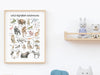 Educational Alphabet Animals Wall Art