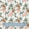 Giraffe Themed Wallpaper for Nursery and Kids Rooms - Looking Up