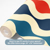 Kids Abstract Wallpaper Peel and Stick or Traditional - Vivid Waveforms