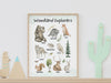 Educational Woodland Wall Art