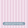 Striped Themed Nursery Wallpaper and Kids Room Wallpaper - Finest Pink