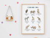 Positive Affirmations Safari Animals Wall Art