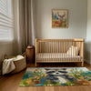 Raccoon Area Rug for Nursery and Kids Rooms - Raccoon Bloom