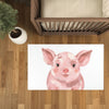 Nursery and Kids Pig Area Rug - Chubby Cheeks