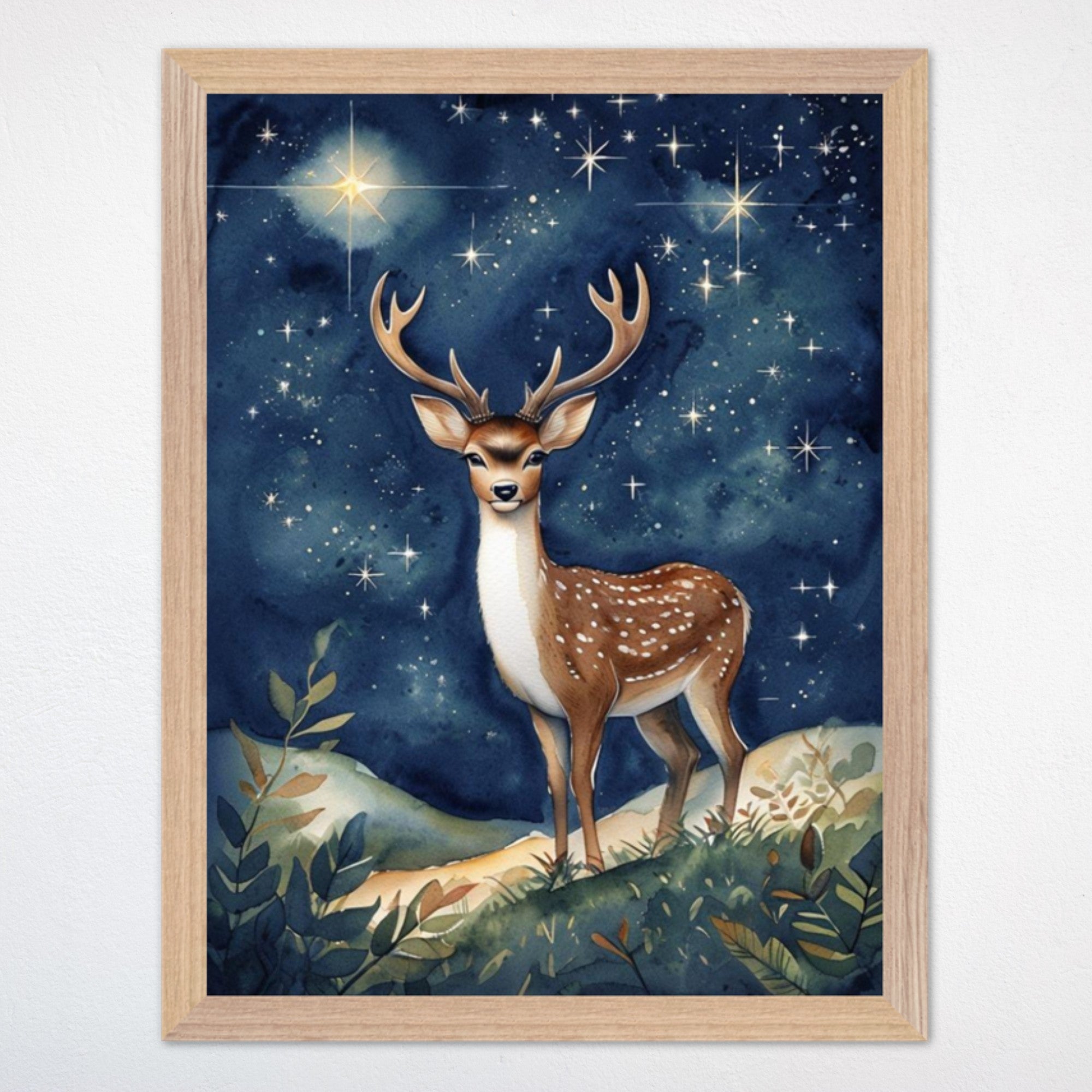 Deer Wall Decor for Nursery and Kids Rooms - Starry Stag