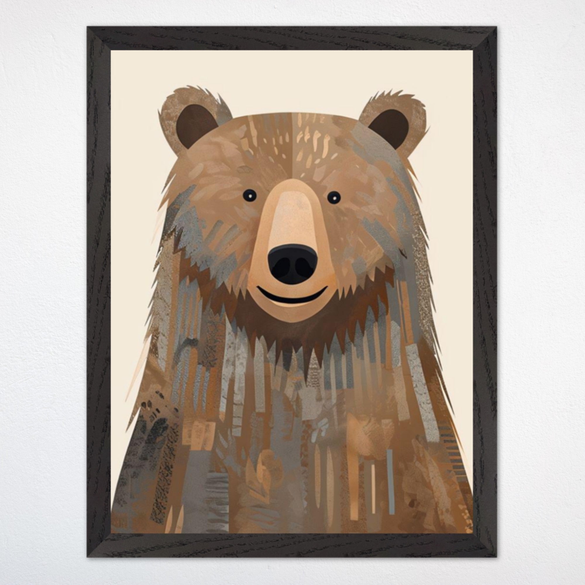 Bear Wall Art for Kids and BabyRooms - Bear-y Happy