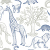 Traditional or Peel and Stick Safari Wallpaper - Safari Sketchbook