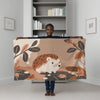 Hedgehog personalized blankets for kids and babies - Hedgy Hideaway