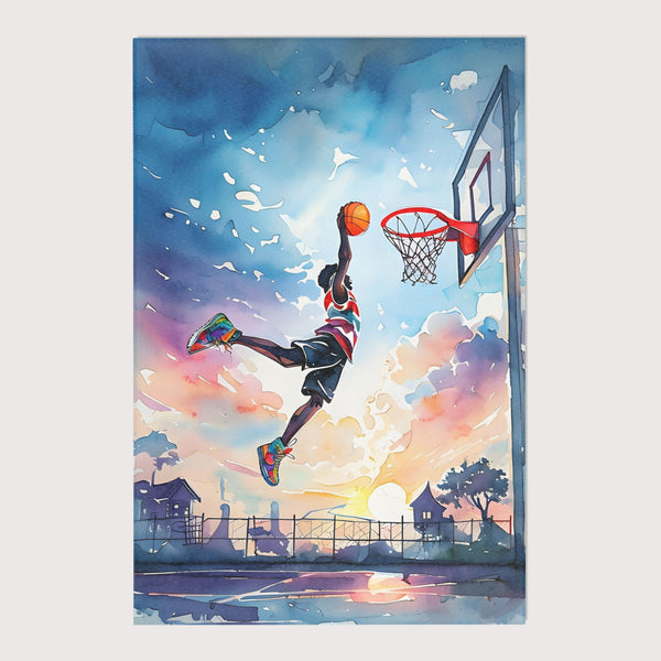 Kids and Nursery Basketball Rug - Sky High