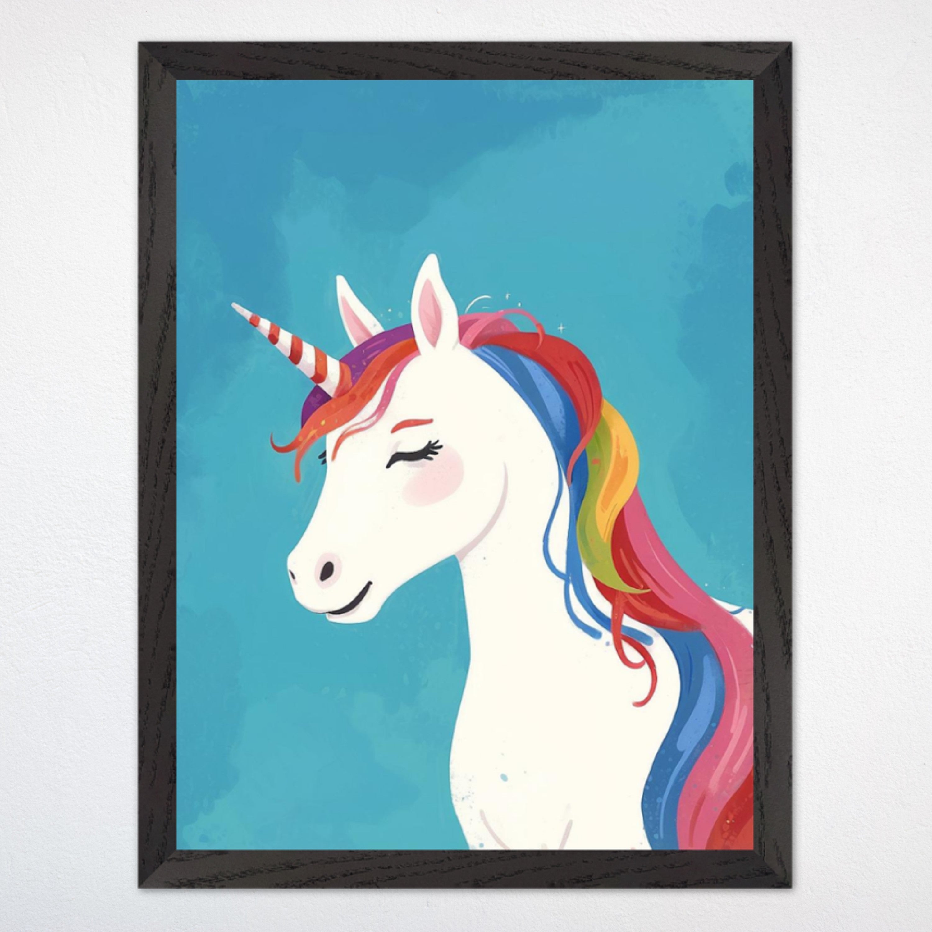 Unicorn Wall Art for Kids and Baby Rooms - Candy Horn