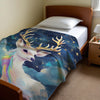 Deer personalized name blankets - Dreamy Doe