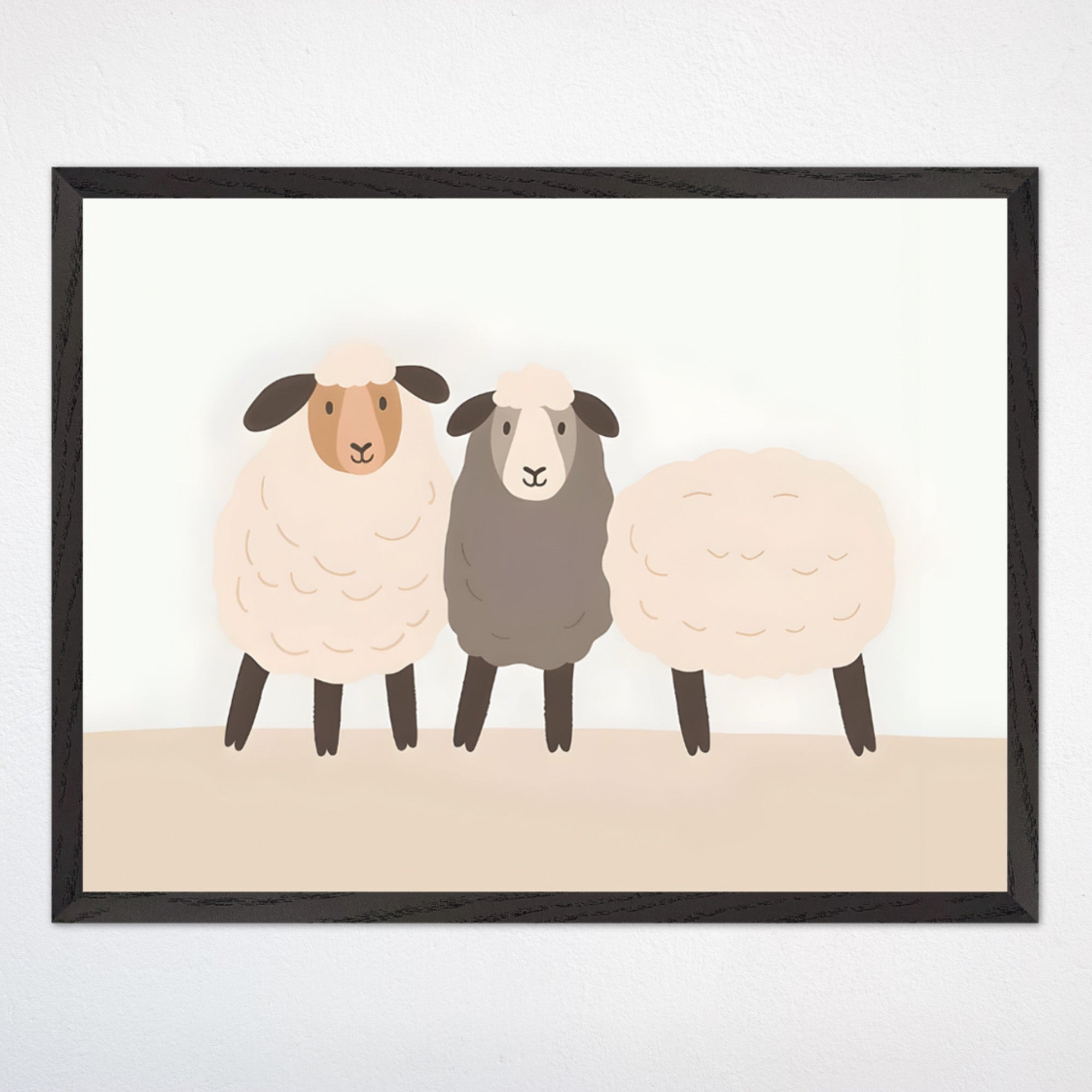 Sheep Wall Decor for Kids and Baby Rooms - Baa Baa Bunch