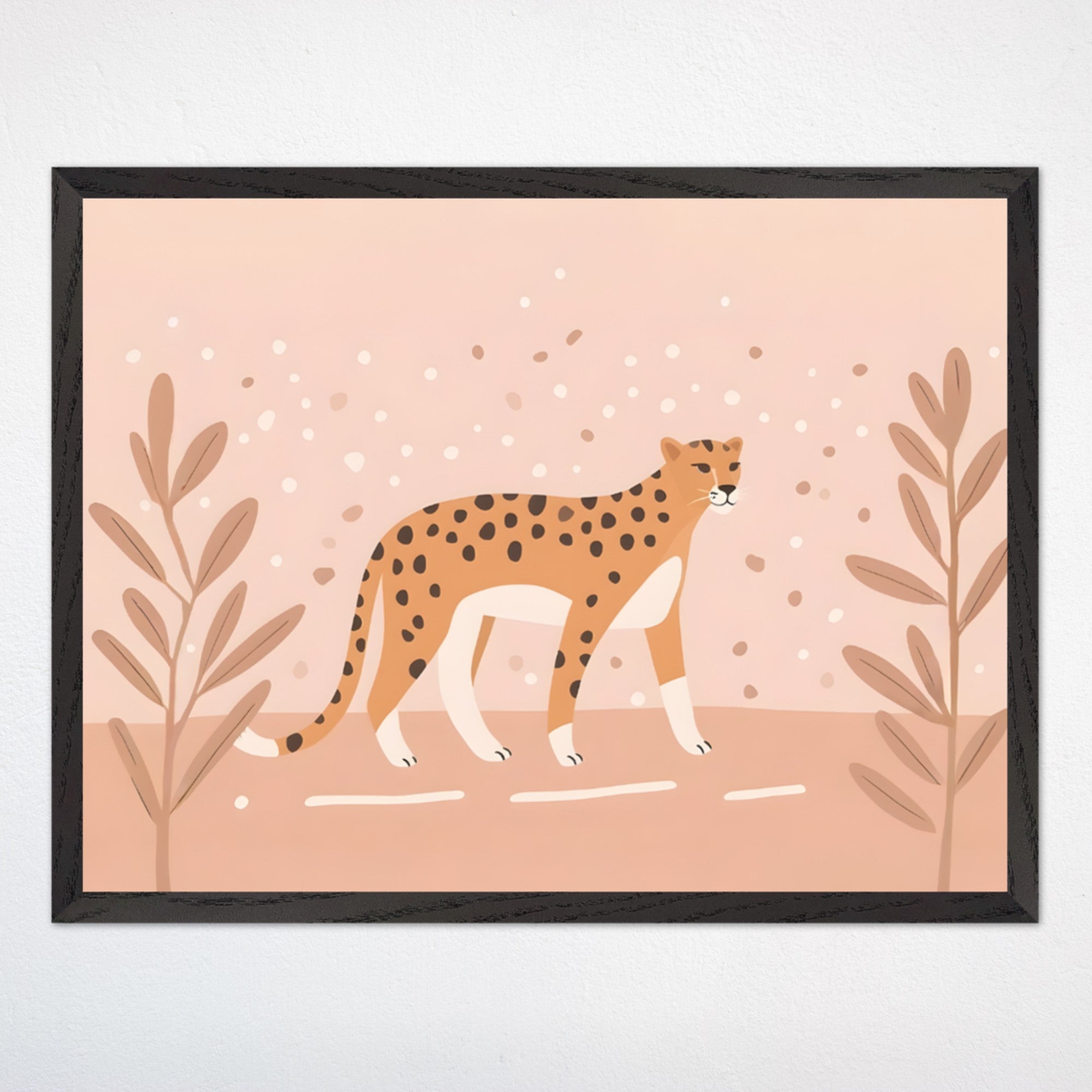 Cheetah Wall Decor for Playroom and Kids Rooms - Dotty Drifter