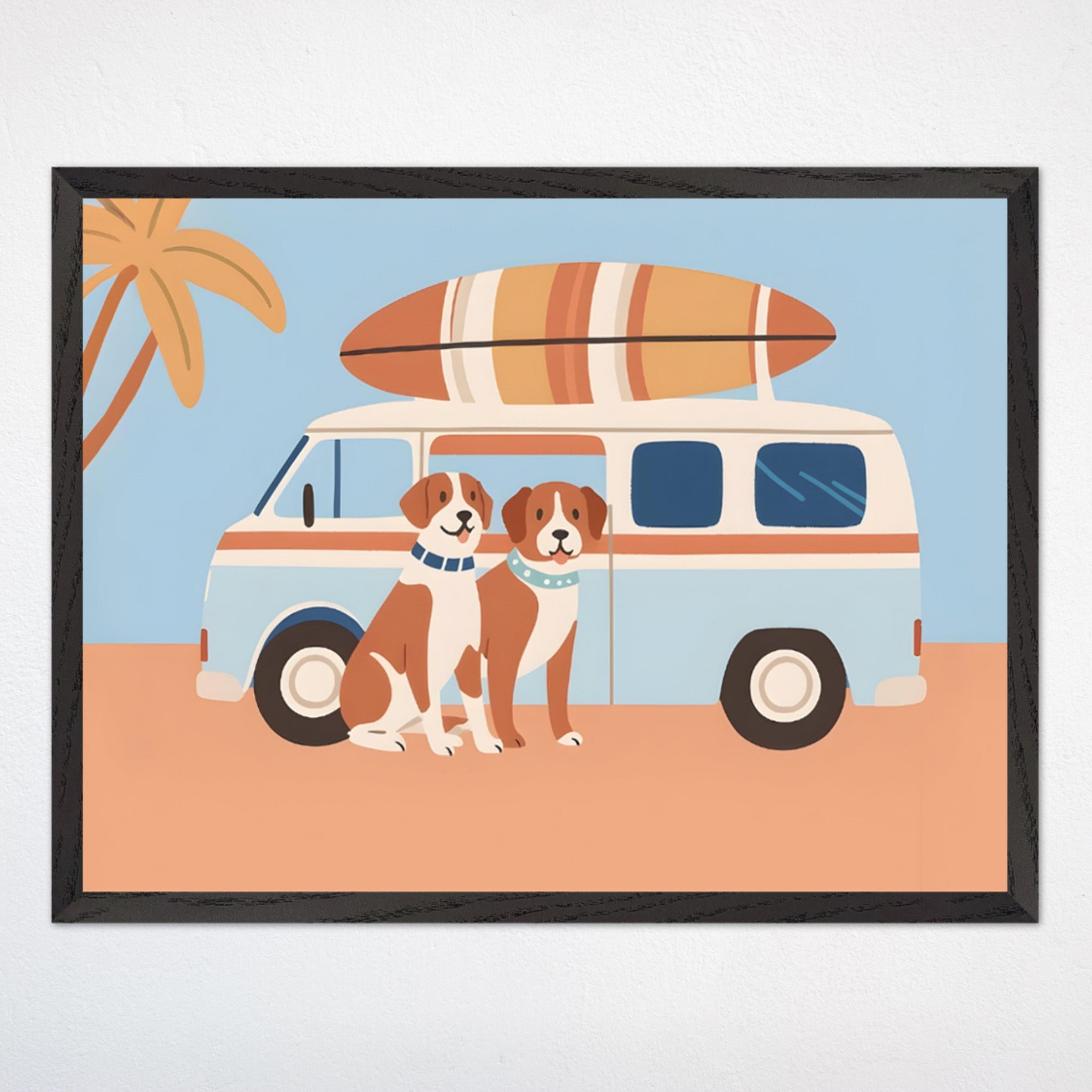 Dog Wall Decor for Playroom and Kids Rooms - Surf's Pup