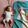 Unicorn personalized children's blankets - Candy Horn