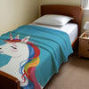 Unicorn personalized children's blankets - Candy Horn