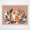 Fox Wall Art for Kids and Nursery Rooms - Fox in Bloom