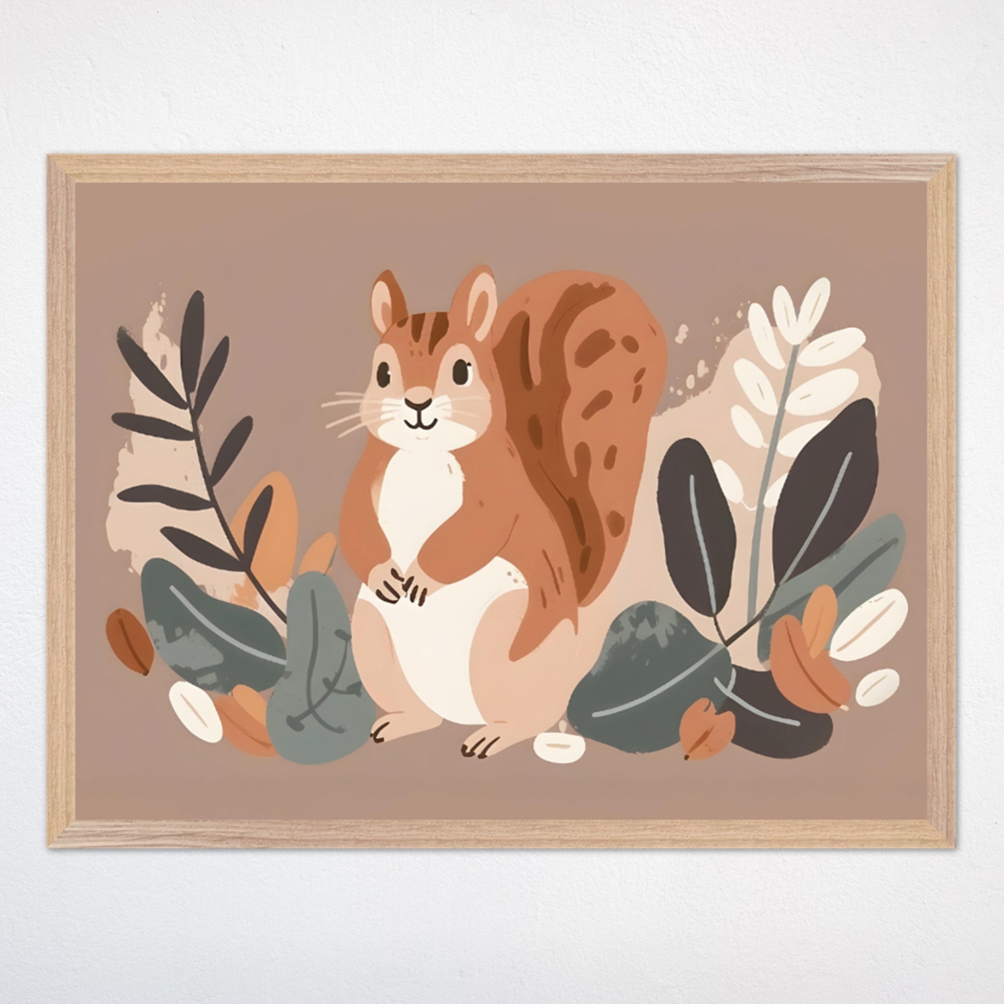 Squirrel Wall Decor for Nursery and Kids Rooms - Nutty Explorer