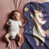 Unicorn personalized blankets for kids and babies - Happy Hoof