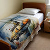 Submarine personalized blanket for newborn and kids - Deep Sea Explorer