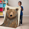 Bear personalized children's blankets - Bear-y Happy