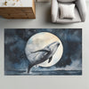 Whale Area Rug for Nursery and Kids Rooms - Midnight Marine Magic