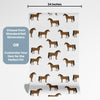 Horse Peel and Stick Wallpaper or Traditional Wallpaper - Stallion Silhouettes