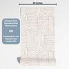 Abstract Theme Nursery Wallpaper - Lines and Loops