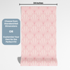 Geometric Wallpaper Peel and Stick or Traditional - Pink Diamonds