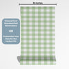 Checkered Wallpaper for Nursery and Kids Rooms - Mint Gingham Charm