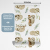 Sloth Wallpaper Peel and Stick or Traditional - Slothful Serenity