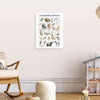 Educational Alphabet Animals Wall Art