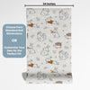 Whimsical Theme Nursery Wallpaper - Snowflake Hoppers