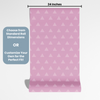 Geometric Wallpaper Peel and Stick or Traditional - Triangular Pinks