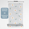 Flower Peel and Stick or Traditional Wallpaper - Summer Daisy Dream