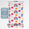 Rainbow Theme Wallpaper - Geometric Whimsy