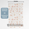 Flower Peel and Stick Wallpaper or Traditional Wallpaper - Ethereal Petal Cascade