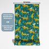 Cheetah Theme Nursery Wallpaper - Jungle Sprint