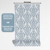 Blue Themed Nursery Wallpaper and Kids Room Wallpaper - Blue and White Damask