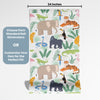 Jungle Themed Nursery Wallpaper and Kids Room Wallpaper - Jungle Jamboree