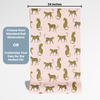 Leopard Peel and Stick Wallpaper or Traditional Wallpaper - Prancing Leopards