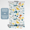 Dinosaur Theme Nursery Wallpaper - Prehistoric Playtime