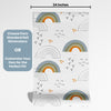 Rainbow Themed Wallpaper for Nursery and Kids Rooms - Rainbow Reverie