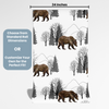 Traditional or Peel and Stick Bear Wallpaper - Bear's Territory