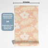 Flower Theme Nursery Wallpaper - Peach Petal Sprinkle