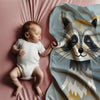 Raccoon personalized blanket for newborn and kids - Rocky Raccoon